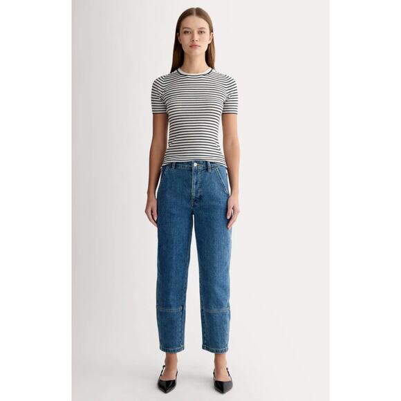 NWT Everlane The Utility Barrel Pant Jeans Size 26 in New Blue - Picture 1 of 13